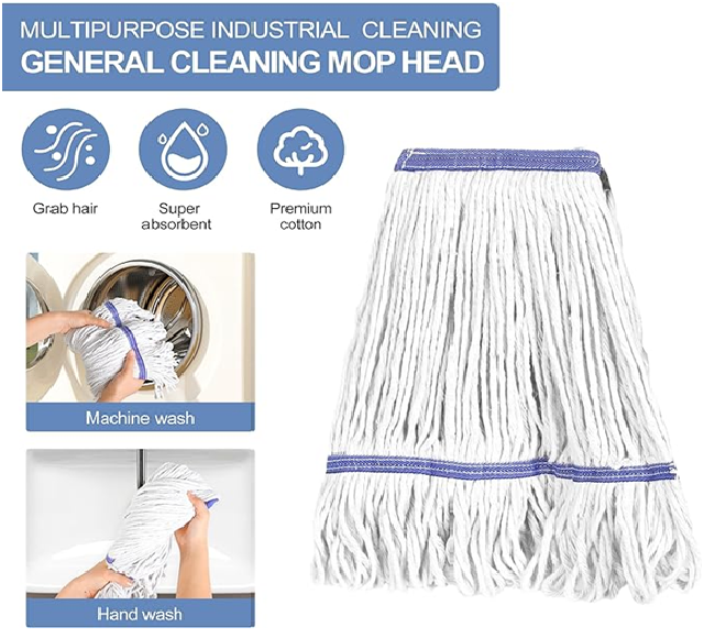 White Cotton String Cleaning Mop